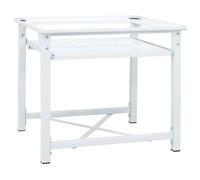 Homgoday Soporte elevador para lavadora con estante extraíble blanco, muebles para casa, interior, exterior, salón, dormitorio