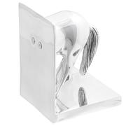 Homgoday Sujetalibros 2 pcs Plata 11x14x25 cm Aluminio Caballo