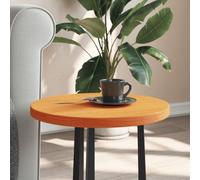 Homgoday Tablero de mesa de repuesto de madera, placa de repuesto para mesa de café, mesa auxiliar, mesa de comedor, redonda, marrón cera, diámetro 40 x 2,5 cm, madera maciza de pino