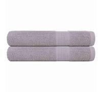 Homgoday Toallas de Sauna 2 uds 100% algodón Gris 80x200 cm 360 gsm Toallas faciales para baño, Toallas Grandes de Rizo de algodón,extraabsorbentes, Secado rápido, Toalla de salón