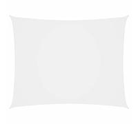 Homgoday Toldo de Vela Rectangular Tela Oxford Blanco 3x5 m Impermeable a Prueba de Viento protección UV para Patio,Jardín, Exteriores, Terraza