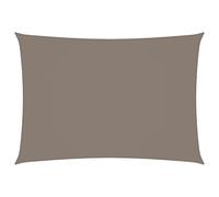 Homgoday Toldo de Vela Rectangular Tela Oxford Gris Taupe 3x5 m Impermeable a Prueba de Viento protección UV para Patio,Jardín, Exteriores, Terraza