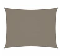 Homgoday Toldo de Vela Rectangular Tela Oxford Gris Taupe 6x7 m Impermeable a Prueba de Viento protección UV para Patio,Jardín, Exteriores, Terraza