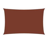 Homgoday Toldo de Vela Rectangular Tela Oxford Terracota 5x7 m Impermeable a Prueba de Viento protección UV para Patio,Jardín, Exteriores, Terraza