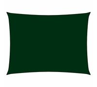 Homgoday Toldo de Vela Rectangular Tela Oxford Verde Oscuro 2x4 m Impermeable a Prueba de Viento protección UV para Patio,Jardín, Exteriores, Terraza