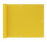 Homgoday Toldo para balcón HDPE Amarillo 75x600 cm Toldo Vela de Sombra Impermeable Protección Rayos UV para Exterior Terraza Patio Jardín
