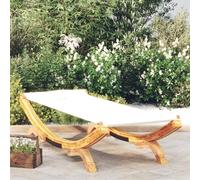Homgoday Tumbona para tomar el sol, 100 x 188,5 x 44 cm, de madera curvada, color crema, cama con marco, estructura de cama, estructura moderna, estructura para salón, dormitorios