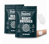 Homi Wellness Parches de recuperación para fiestas, 60 parches, DHM + complejo Revive, soporte transdérmico de 12 horas, ingredientes naturales, resistente al agua, despierta renovado
