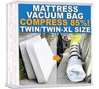 Homie Bolsa de vacío para colchón, Bolsa sellable para colchones de Espuma viscoelástica o con resortes internos, compresión y Almacenamiento para mudanzas y devoluciones (Twin/Twin-XL)