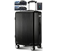 Homie Maleta de Mano con Sellado al vacío de Aire de 20 Pulgadas, Puerto USB, Bomba de compresión de Aire AirCabin de 20 Pulgadas (AirCabin Pro, Negro Mate, Capacidad de 50 litros (1 Bolsa de vacío