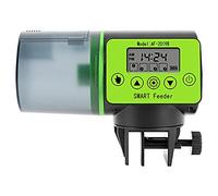 Homieco Alimentador Automático de Acuarios, Dispensador Alimentos de Peces con Pantalla LCD, Comedero de Peces Automáticos con 200ml de Capacidad, Alimentador Peces Automático para Vacaciones