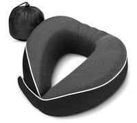 HOMIEE Almohada de Viaje para Avión, Almohada de 360 °, Espuma Viscoelástica, Soporte para el Cuello, Escritorio Almohada para Dormir con Bolsa para Tren, Avión, Descanso de Oficina Hogar