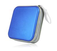 Homiki Caso Organizador para CD Estuche Cartera Portátil para Coche Oficna Viaje CD DVD Bolsa de Almacenamiento de 40 Discos 4 Colores