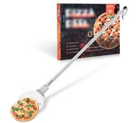 Homikit Pala redonda de acero inoxidable para pizza (1, 20,3 cm)
