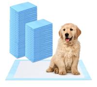 HOMIKLSA 50 unidades de 60 x 60 cm almohadillas de entrenamiento para perros PIPI esterillas para cachorros para animales estera de orina entrenamiento a prueba de fugas, diseño de 5 capas, superficie