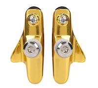 Hominas 1 par de Piezas Ligeras para Bicicleta de Carretera Plegables, Zapatas de Freno, Piezas de Accesorios (Oro)