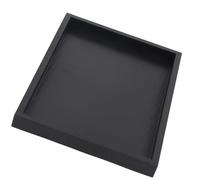 Hominas Bandeja Madera Rectangular, Bandeja de Té de Madera Café Negras Decorativas Pequeña para Servir Comida Cocina Comedor Desayuno, 30 × 20 Cm
