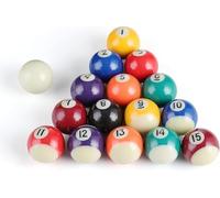 Hominas Bola de Billar Pequeña de Resina 16 Piezas 38 mm Juego de Bolas de Billar Americano Accesorio de Mesa de Billar para Niños