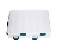 Hominas-Caja de plástico para cebos de Pesca, Soporte para señuelos, Accesorios de Gran Capacidad, Orificios de Drenaje, Ligero, portátil, 10 y 14 Ranuras (10 Celdas)