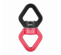 Hominas Conector Multi de la función del rotador rotatorio del Dispositivo de la Seguridad de la Yoga Que Sube 30KN (Rojo y Negro)