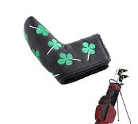 Hominas Cubierta para Martillo de Golf para Putter 17,5 x 15 cm Putter Cover Clover para Todos Los Putters Adapta a Todas Las Marcas (Negro)