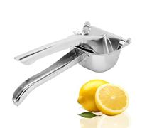 Hominas Exprimidor de Limones, Exprimidor de Frutas Manual de Jugo de Cítricos de Acero Inoxidable con Colador Extraíble para Exprimir Limón, Zumo Naranja, Granadas