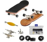 Hominas Finger Skateboards, Patineta de Dedos Profesional Maple Diapasón Monopatines con Caja AleacióN de Arce Piezas Mini Skate para Niños