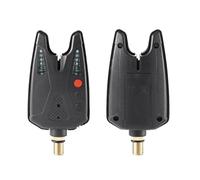 Hominas Kit de alerta de sonido digital con alarma de pesca LED inalámbrica detección de picaduras de peces 200 m (1 Empfänger und 6 Sender)