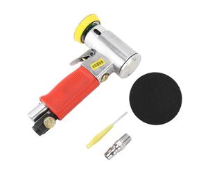 Hominas Mini Lijadora Eléctrica, Lijadora Pequeña Orbital Neumatica Máquina Pulidora Portátil Herramientas Neumáticas para Máquinas De Automóviles, 18 Cm