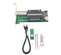 Hominas NIC - Tarjeta de red M.2 a tarjeta Ethernet SFP+ de 10 GB | B+M Key Intel 82599 10GbE NIC para servidor, PC, estación de trabajo, tarjeta de red M.2