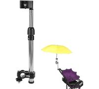 Hominas Paragüero Retráctil Soporte, Paraguas Manillar Soporte Ajustable Universal para Cochecito De Bebé Sillas De Ruedas Andador