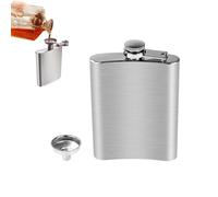 Hominas Petacas de Alcohol 8 oz/ 220 ml Whisky Portátil Flask Frasco de Acero Inoxidable con Embudo a Prueba de Fugas para Escalada Camping Barbacoa Bar Fiesta