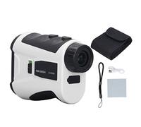 Hominas Telémetro de 600 m con Interruptor de Pendiente Telémetro láser Recargable portátil de Alta precisión Telémetro de un cañón para golfistas Profesionales (Blanca)