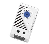 Hominas Termostato Meccanico, 0-60 ℃ Interruttore Di Temperatura Termostato Ambiente Meccanico Elettronico Regolabile per Termoregolatore, Azzurro