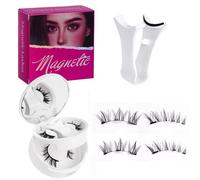 Homirty 2 Pares de Pestañas Magneticas Naturales, Pestañas Postizas Magneticas Riutilizzabili con Applicatore, Impermeables Magnetic Lashes, No Requiere Pegamento, Fácil Aplicación