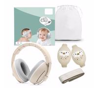 Homirty Protectores Auditivos para Bebés y Niños - Auriculares Anti-Ruido 25dB - Ajustable y Ligero con Banda Antideslizante - Ideal para Avión, Fiestas y Viajes (0-4 Años)