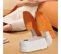 Homirty Secador de zapatos eléctrico con temporizador inteligente, secador de botas de esquí plegable de 360 grados, calentador de zapatos, calentador de pies eléctrico para zapatos, sombreros