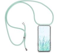 HomiTunky Funda de movil con Cuerda para Colgar OnePlus 15R 5G, Carcasa Transparente TPU Suave Silicona Case con Correa Colgante Ajustable Cuerda Correa de Cuello Cadena Cordón, Verde