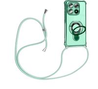 HomiTunky Funda de movil con Cuerda para Colgar Vivo Y19s 4G con Soporte Plegable, Carcasa Transparente TPU Suave Silicona Case con Correa Colgante Ajustable Cuerda Correa de Cuello Cadena Cordón