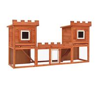 HOMIUSE Gran conejera 192 x 50 x 101 cm jaula para animales pequeños casa adosada conejera conejera accesorios para cobayas casa cobayas jaulas conejera jaulas para exteriores fiesta invierno jaulas