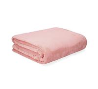HOMLA Manta de Forro Polar, mullida y cálida, para sofá, Cama, Manta para sofá y Cama, fácil de Limpiar, 150 x 200 cm, Color Rosa
