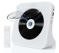 Homlab - Reproductor de CD portátil con Altavoces - Reproductores de CD de Escritorio Blutooth para el hogar con Cubierta Antipolvo, Radio FM, protección antisaltos, Reproductor de música para el