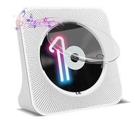 Homlab - Reproductor de CD portátil con Altavoces - Reproductores de CD de Escritorio Blutooth para el hogar con Cubierta Antipolvo, Radio FM, protección antisaltos, Reproductor de música para el