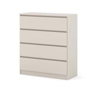 Homlando Cómoda de 4 cajones - Aparador sin asas - Estable salón, dormitorio o armario de oficina Maja 40 x 90 x 104 cm cachemira