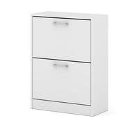 Homlando Zapatero ADA blanco mate estrecho moderno 60 x 81 x 28 cm pasillo vestíbulo vestíbulo armario zapatero ahorro de espacio almacenamiento de zapatos para pequeños apartamentos 16 mm placa
