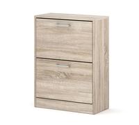 Homlando Zapatero ADA Sonoma roble estrecho moderno 60 x 81 x 28 cm pasillo entrada vestíbulo perchero zapatero ahorro de espacio almacenamiento de zapatos para apartamentos pequeños 16 mm placa