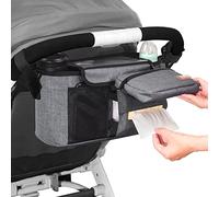 Homlynn Organizador Cochecito Universal Portavasos Aislados Gris