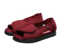 Homme Chaussures diabétiques pour Hommes,Zapatos para pies hinchados para diabéticos de Anchos Zapatillas ortopédicas para Mujer ortopédicos.Red,44