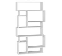 HOMN LIVING Estantería Hawai 10 Huecos Color Blanco, para Salón, Comedor o Despacho, 96 cm (Ancho) 25,5 cm (Profundo) 169 cm (Altura)