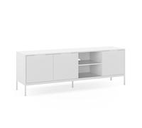 HOMN LIVING Mueble TV Auri 3 Puertas Color Blanco, 160 cm (Ancho) 40 cm (Profundo) 55 cm (Altura)